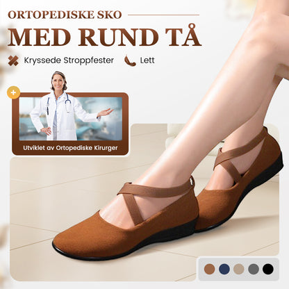 🔥Siste dagskampanje 50% avslag 🔥Komfortable, lette, sklisikre, pustende flate ortopediske sko for kvinner
