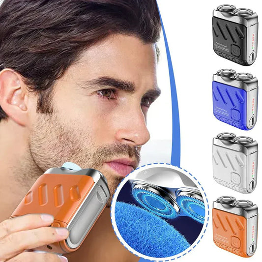 Bærbar Mini Rotary elektrisk barbermaskin for menn