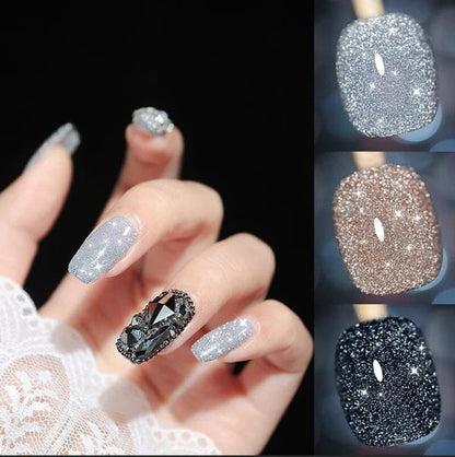 💅SISTE DAG MED 49 % RABATT💎Laser Diamond Cat Eye neglelakk💥Kjøp 1 få 1 gratis💥