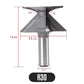 R18/R30 1/2-tommers skaft for trebearbeidingsfreser