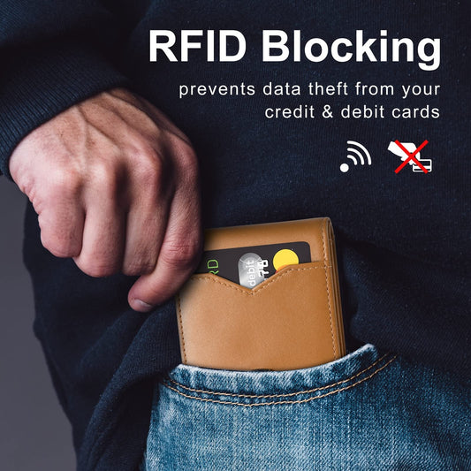 🔥Hot Sale 49% OFF🔥GSOIAX Slim lommebok for menn Rfid-blokkering