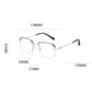 Fasjonable HD Rimless Cut Rim 0°Anti Blue Light Raw Crystal Glasses