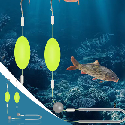 🎣⚡ Omvendt bunnrigg med dobbel krok! Oppgradert versjon øker opphakingshastigheten med 50 % - si farvel til å hekte seg fast! 🎣