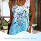 🌞Summer Essentials👗Kvinners blomster ermeløs sommerkjole