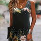 🌞Summer Essentials👗Kvinners blomster ermeløs sommerkjole