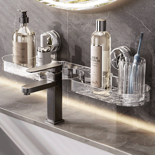 Allsidig organiser med sugekopper for veggmontering uten boring