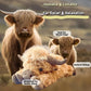 Julens nye gave leker🐂🎁Søt tegneserie Highland Cow kosete leketøy