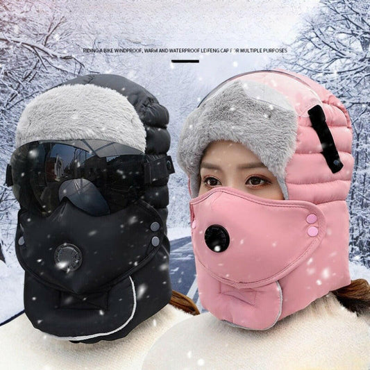 Thermal Hat with Detachable Breathing-Valve Mask