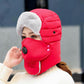 🧢 50 % RABATT NÅ! ✨ Termisk lue med avtakbar pustende maske – vindtett fleece med justerbar stropp for ekstremt kaldt vær ❄️🔒