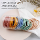 100PCS High Stretch Hair Ties in Jar