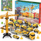 🔥Limited Time Promotion 60% OFF！！！🚗Kids Advent Calendar for Boys: Alloy Construction Engineering Vehicle Toy Sets