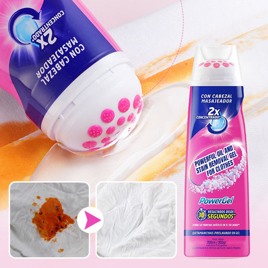 Kraftig olje- og flekkfjerningsgel for klær