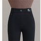Høyt liv, smal passform, varm skinny jeans for kvinner