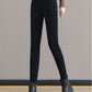 Høyt liv, smal passform, varm skinny jeans for kvinner