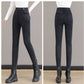 Høyt liv, smal passform, varm skinny jeans for kvinner