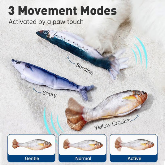 🎄Juleforsalg – 50 % RABATT!🐟 Katten din vil elske denne hoppende fisken!