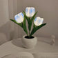 🔥LED Tulip Nattlys Blomsterbordlampe🌷✨