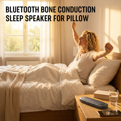 🛏️ 50 % RABATT NÅ!🔊 Beinlednings søvnputehøyttaler – privat lyd, komfortabel slitasje og ultratynn design for avslappende søvn 💤